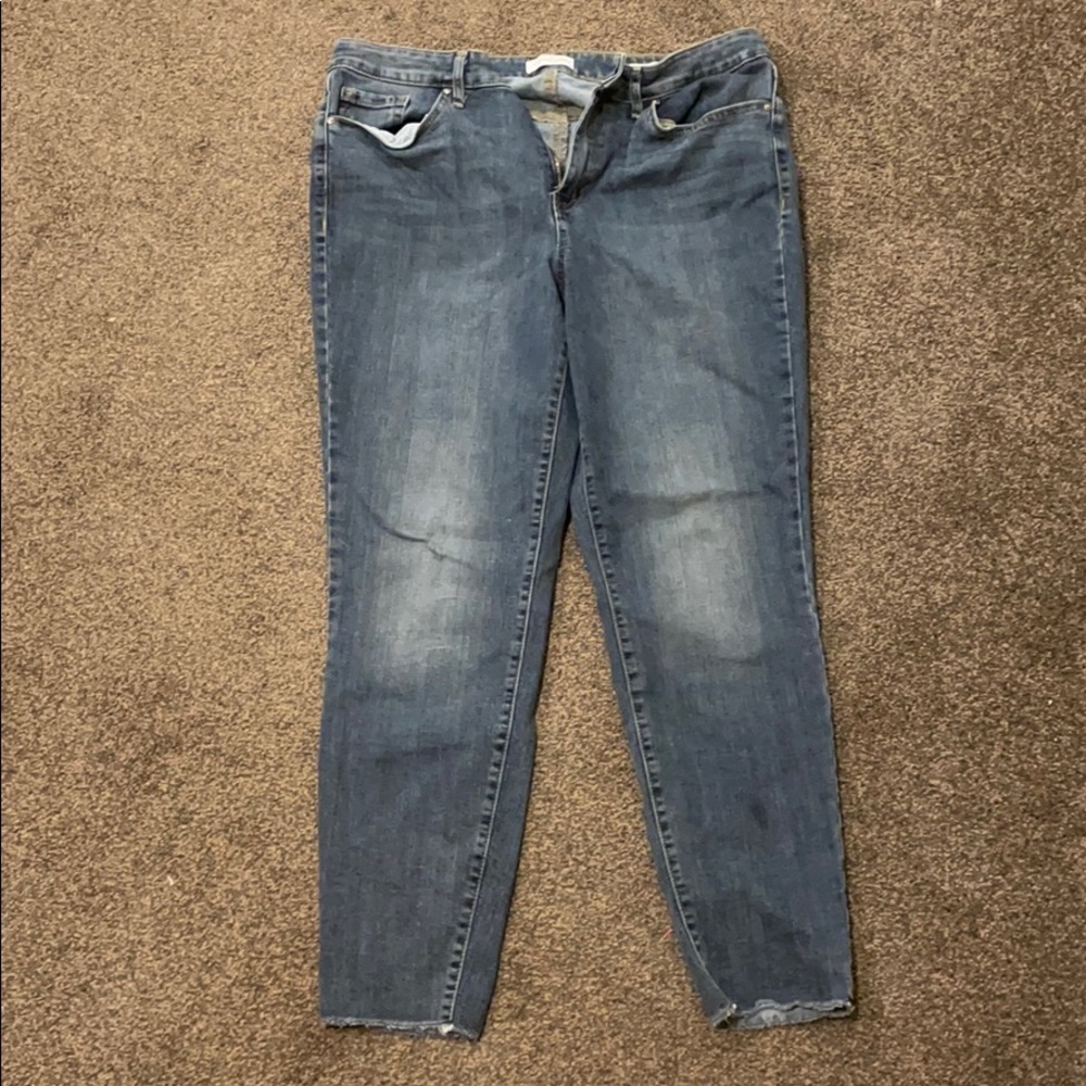 High rise skinny jeans